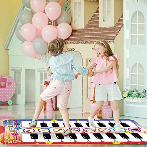 Vimzone Kinder Musikmatte mit 20 Klaviertasten und 8 Instrumenten