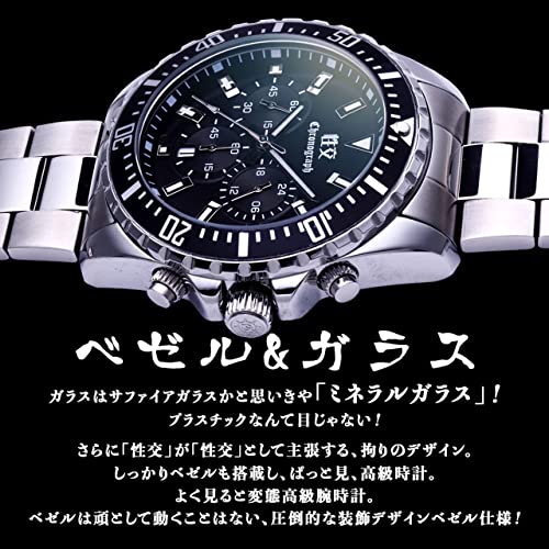 [OMECO] 腕時計 メンズ セイコウ 性交 クロノグラフ オマージュ 高級 ゴルフウォッチ 商品画像7