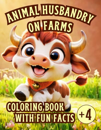 Animal Husbandry on Farms: Coloring Book With Fun Facts