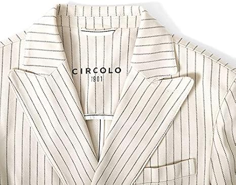 再入荷 新品 CIRCOLO 1901 チルコロ メタルボタン ストライプ