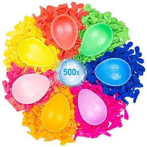Belmalia 500 Wasserbomben Mega-Pack Bunte Wasserballons