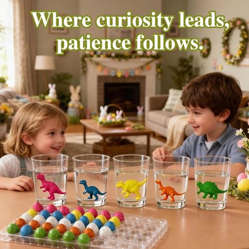Image of 10PCS Dinosaur Egg Toys, 2x3 cm Cracked Dinosaur Egg Decorations Set of 10, Multicolour Dino Eggs for Educational Play and Birthday Gifts, Includes Rainbow, Solid, Cracked White and Black Varieties