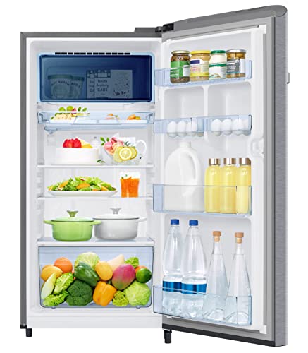 Image of Samsung 189L 5 Star Inverter Direct-Cool Single Door Digi-Touch Refrigerator Appliance (RR21C2E25S8 /HL,Elegant Inox)