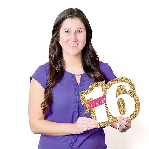 Big Dot Of Happiness Sweet 16 - Yard Sign And Outdoor Lawn Decorations - 16Th Happy Birthday Party Yard Signs - Set Of 8 #TOP5