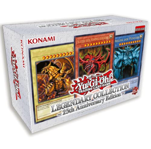 YuGiOh! Legendary Collection: 25th Anniversary Edition - DEUTSCH - Yu-Gi-Oh! Karten NEU + Arkero-G 100 Small Soft Sleeves