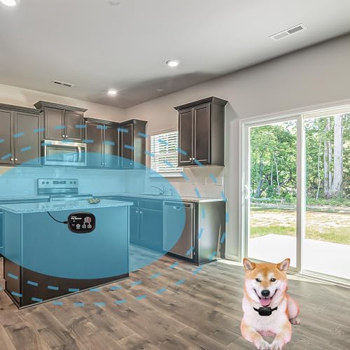 Indoor Pet Barrier for Dog:Home Use Wireless Dog Barrier, Electric Pet Gate, Establish Restricted Area, with Beep/Static Training Collar for Medium to Large Dogs, 1 Dog Kit Indoor Pet Barrier for Dog:Home Use Wireless Dog Barrier, Electric Pet Gate, Establish Restricted Area, with Beep/Static Training Collar for Medium to Large Dogs, 1 Dog Kit