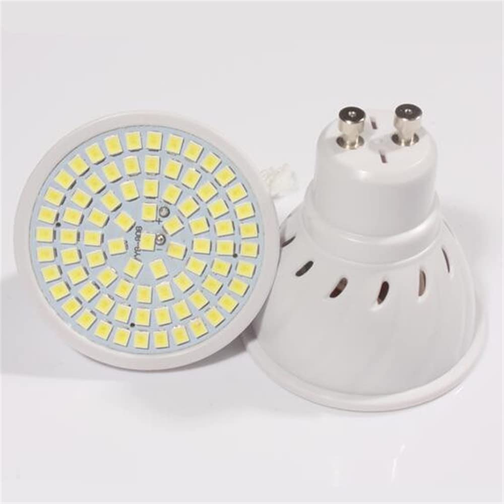 HHF Iluminación del hogar, Paquete de 20 bombillas LED for focos G10/MR16/E27 SMD2835 48leds 60leds 80leds(Cold White,E27 80 leds)