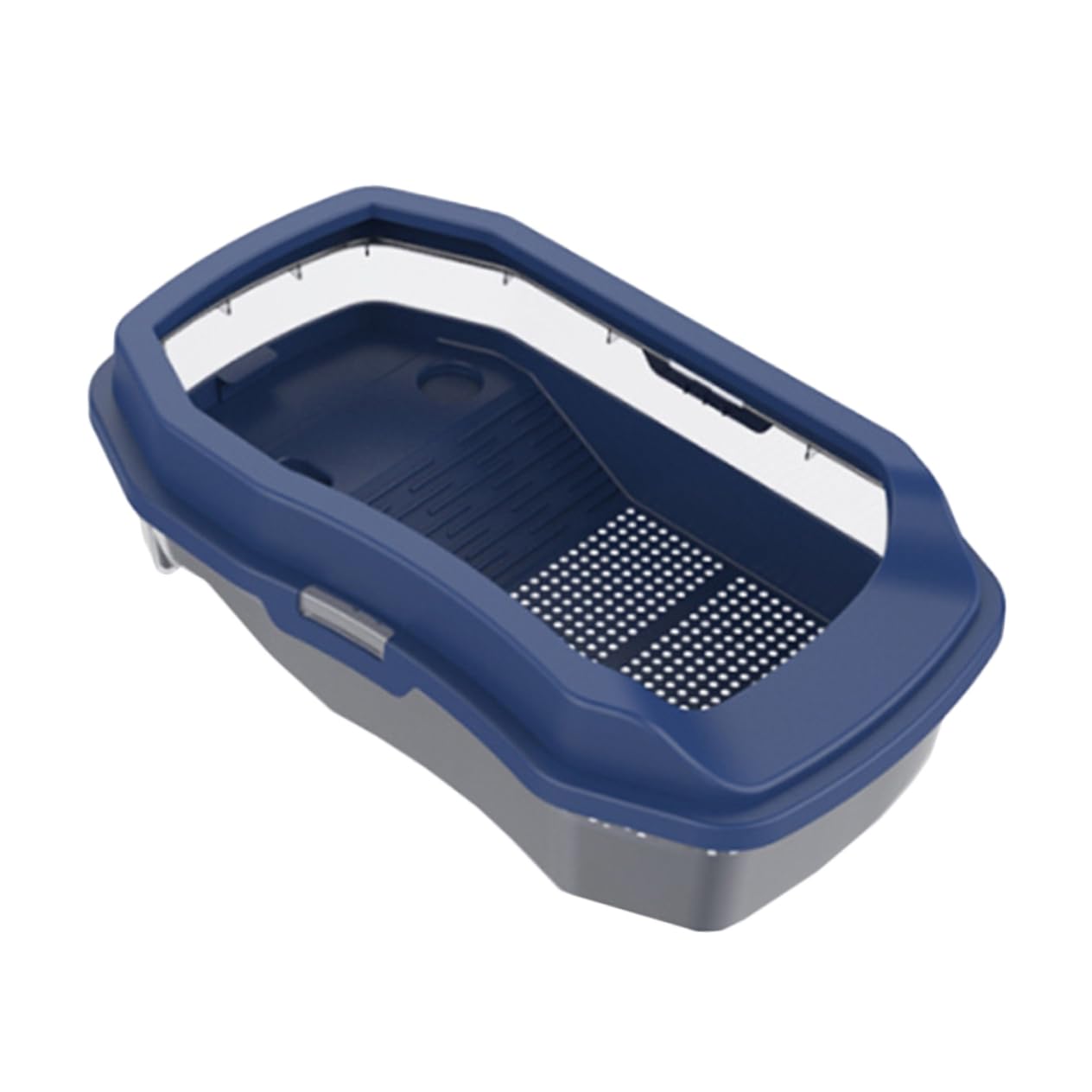 TOYANDONA Tanque de Plástico y Fácil de Limpiar Resistente a Golpes Plataforma Azul para Tomar el Sol Adecuado para Descanso y Natación para Tortugas de Tortugas