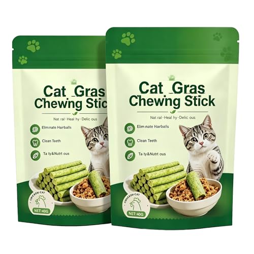 Hierba para gatos en barritas para el bienestar y juego de tu felino