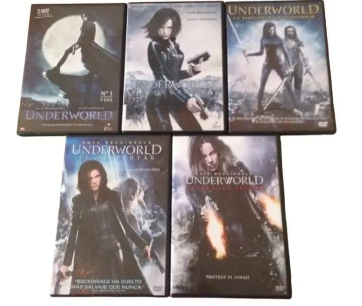 Underworld Coleccion Completa Underworld DVD Underwold 5 Peliculas DVD Underworld Guerras de Sangre DVD Underwold El Despertar DVD