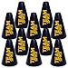 Anderson's Black and Gold Team Spirit Megaphones, 7 Inches, Set of 10, School Colors, Fan Gear, Noisemakers, Cheerleader Accessories, Team Spirit