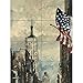 New York Watercolour with Flag XL Giant Panel Poster (8 Sections) Nueva York Acuarela Bandera Póster