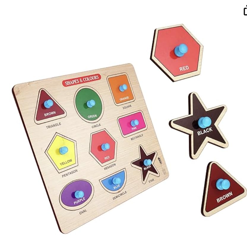 Smart Bee Home Learning Preschool Early Educational and Montessori Educational Learning Development Colorful Vehicles Wooden Puzzle Board Games for Kids Age 1-7 Years Old Child 12 Pieces (B0DDHJSCJN) Amazon Price History, Amazon Price Tracker