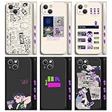 XZCWGL ずっと真夜中でいいのに ACAね ずとまよ スマホケース 携帯ケース iPhone16E用 携帯カバー ZTMY 良い感触 携帯電話カバー 非公式 液体シリコン J-POP ロック 贈り物 可愛い 全面保護 多機種対応 誕生日プレゼント (iPhone16E,01) [並行輸入品]