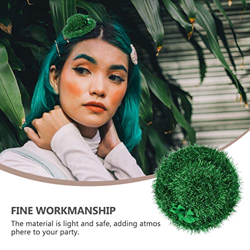 Beaupretty Mini chapéu de Dia de São Patrício com clipe de cabelo buquê capa de tinsel para festa de