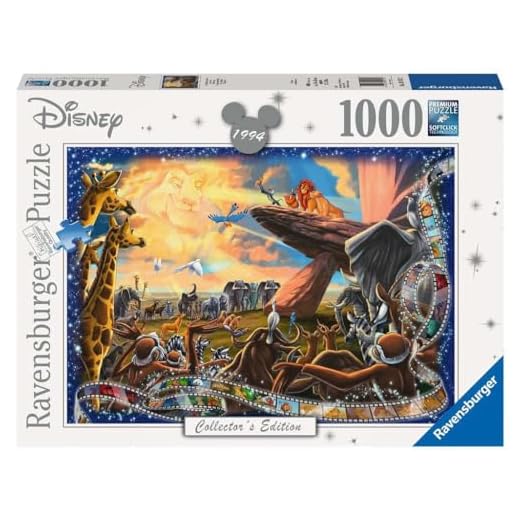 Walt Disney 19747 Disney Collector's Edition Lion King 1000 Piece Jigsaw Pussel