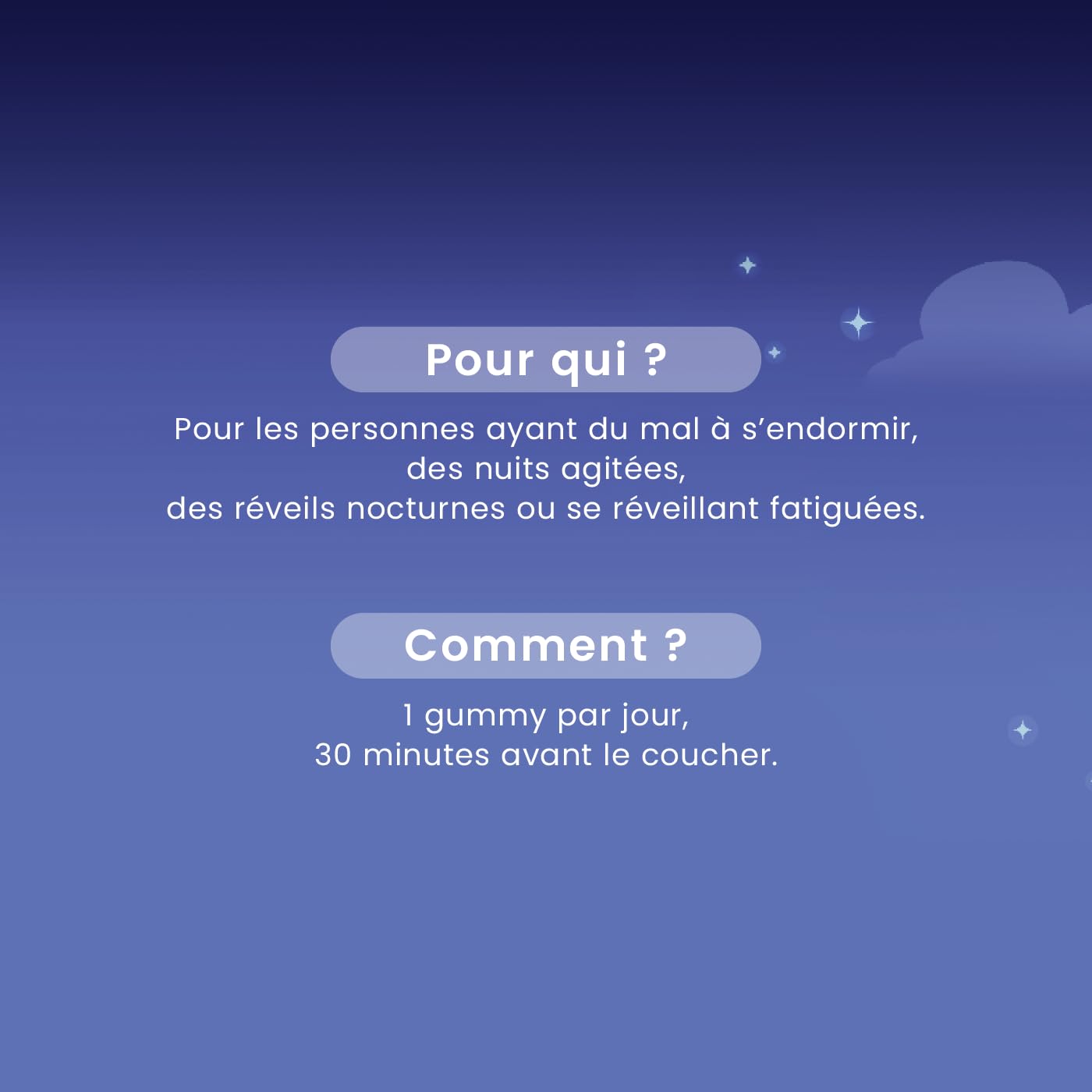 Santarome Bio - Somnifor - Gummies Sommeil - Mélatonine 1,9 mg, Plantes et Huiles Essentielles - Endormissement rapide, sommeil réparateur - 60 gummies dont 15 nuits offertes - Végan - Made In France