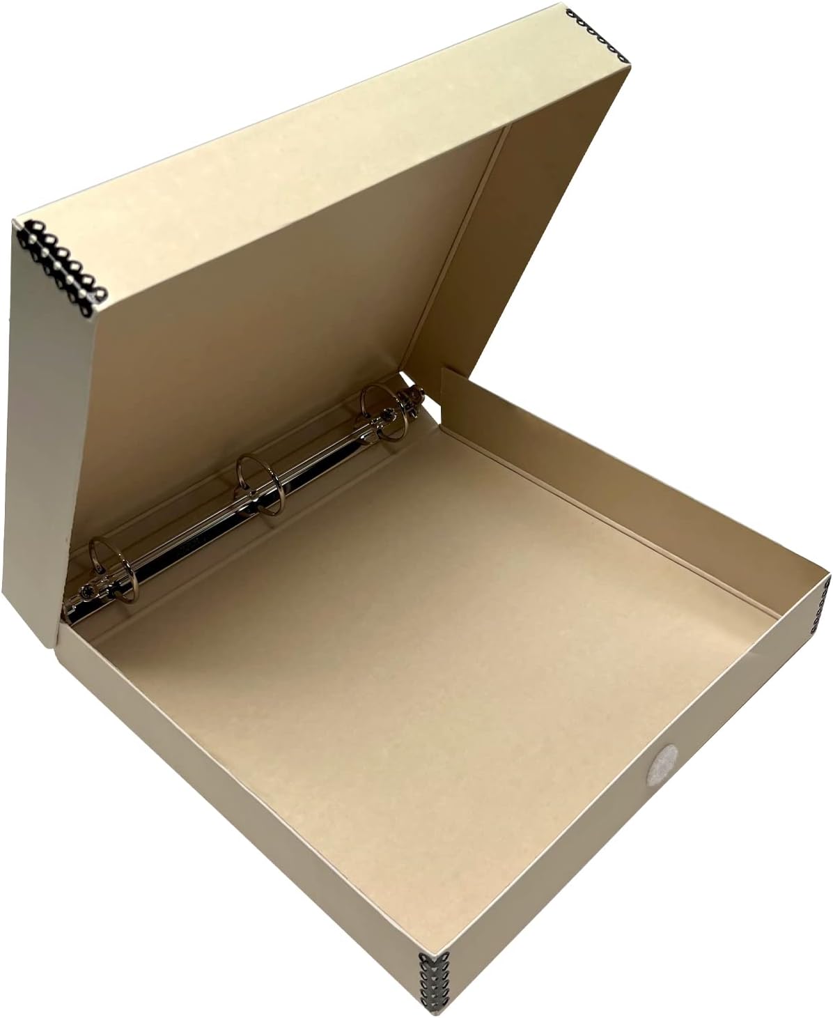 Lineco, Archival Tan 3-Ring Binder Preservation Album Box 12.25 x 11.25 x 2 Inch. Unique Design to Store, Preserve, Organize Photos, Art, Photography, Crafts Acid-Free