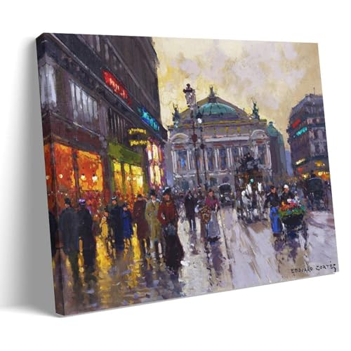 Lienzo de Louvre Quay de Edouard Cortes para decorar tu salón