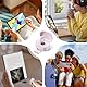 UrbanHomes Tiktok Bluetooth Remote Control, Fingertip Side Rolling Ring Rechargeable Selfie Camera Remote Control, Fingertip Flipper Avec BoîTier De Charge Sans Fil Pour Ios/Android (Rosa)