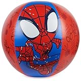 Swimways Marvel Spidey Giant Beach Ball - Kids Pool Toys, Beach Toys & Swimming Pool Accessories for Kids Aged 5 & Up