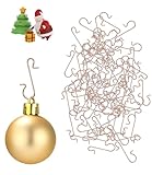 SOBEAU Lot de 120 Crochets de Sapin de Noël,Ornement Décoratif pour Boule de Noël Suspe...