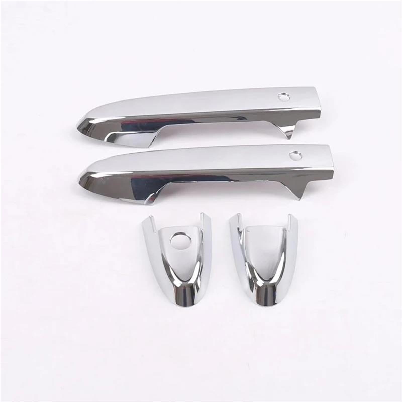 Kjhopy Silver B Abs Chrome/Carbon Fiber Side Front Rear Door Handle Bowl Cover Insert Trim For Vezel Hr-V Hrv 2015-2020 Lhd Exterior Door Handle(Silver B)