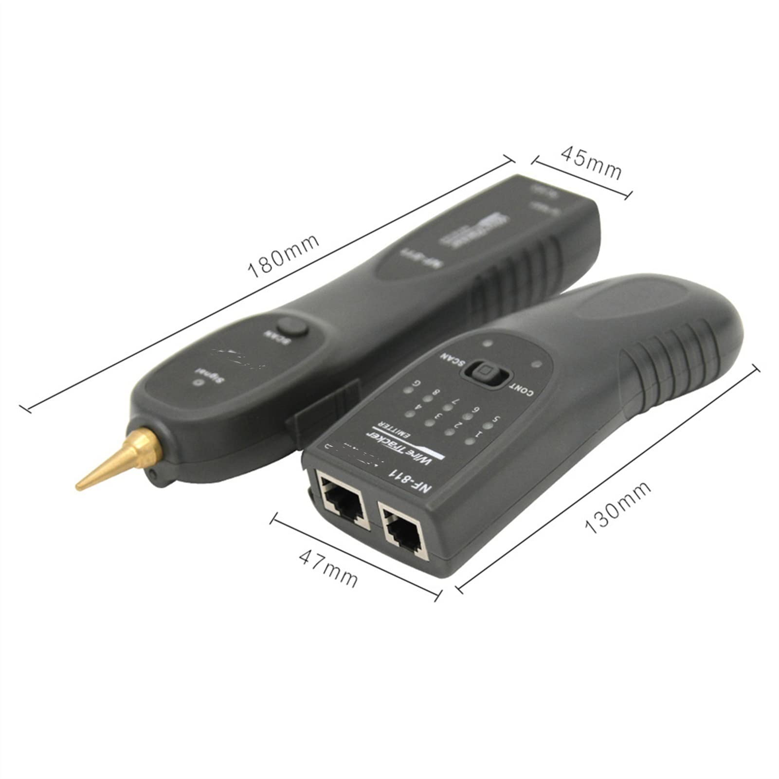 Probador de cable de red, rastreador de línea telefónica, tóner, ethernet Lan Probador de cable, herramienta de prueba de continuidad de línea NF-811 RJ45 RJ11