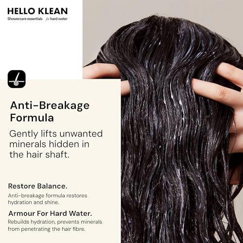 Hello Klean Hard Water Shampoo - Anti-Breakage Formula Repairs Damage Caused by Hard Water - Cleanses Dirt & Oil - Removes Mineral & Chlorine Residue - Intense Hydration Restores Bounce & Volume - Image 6