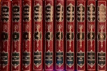 Hardcover New Standard Encyclopedia 10 Volumes Book