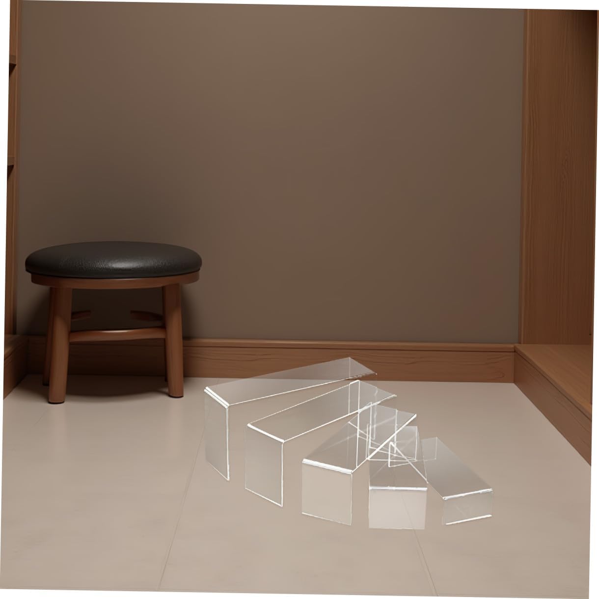 Display Stand for Vendors Acrylic Shoe Rack u Shape Display Rack Shoes Shelf for Store