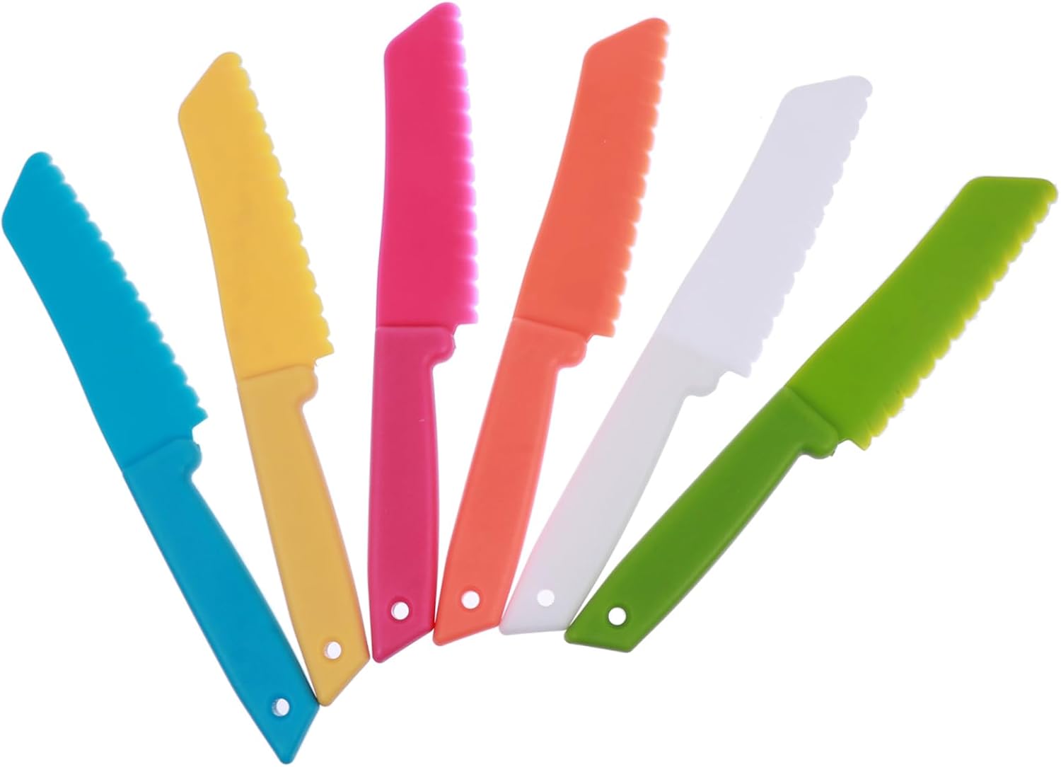 6 Pcs Children Fruit Cutters Plastic Bread Cutters Safe