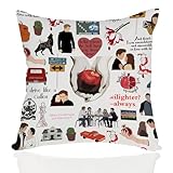 RBAFAO Movie Inspired Gifts Edward Girl Gift Forks Washington Gift Vampire Lover Pillow Cover City of Forks Gifts, Pillow Covers Cushion Cover Sofa Home Decor