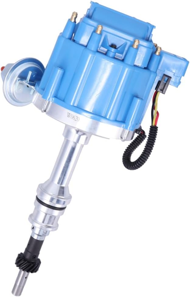 TSP EFI to Carb Conversion V8 HEI Distributor with Blue Cap for Ford Small Block 351W V8
