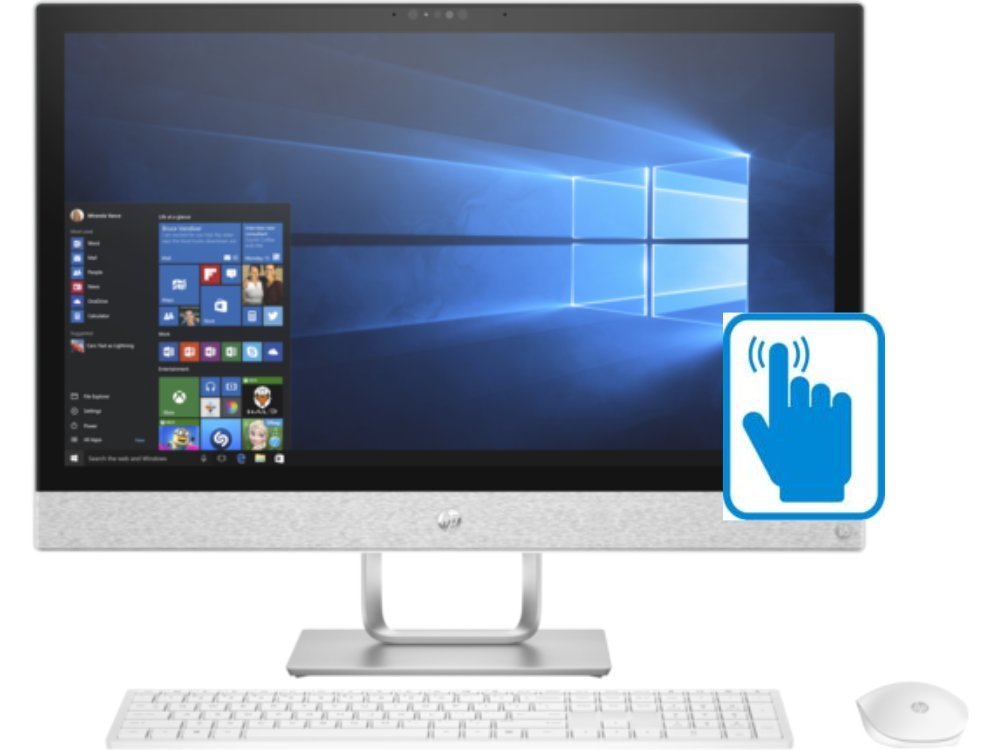 HP Pavilion 24-r045qe All-in-One Premium Desktop PC with 23.8inch FHD touch Display (Intel i7 Quad Core, 6TB HDD + 512GB SSD, 32GB RAM, 23.8â€ FHD Touchscreen 1920x1080, WiFi, Bluetooth, Win 10 Home)