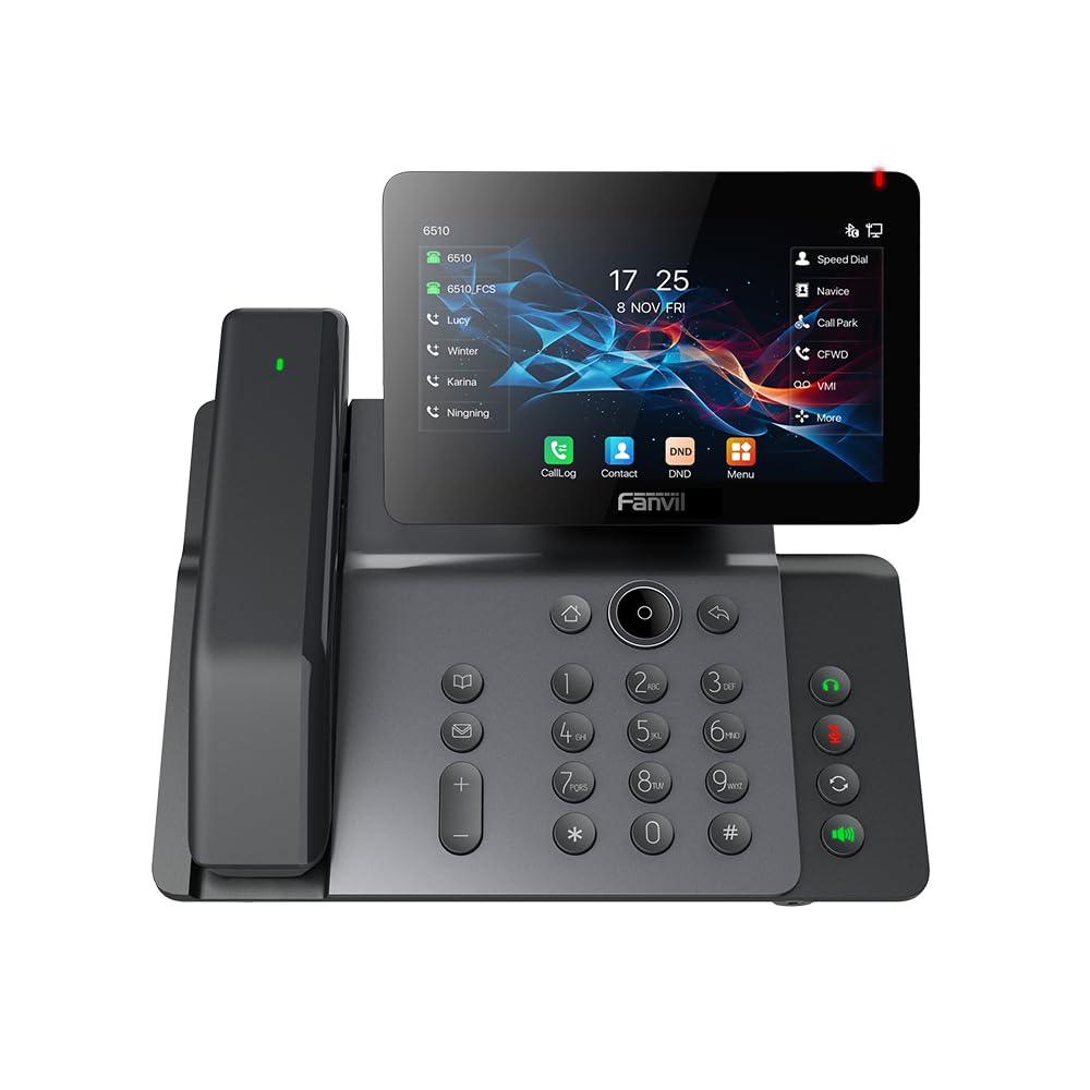 Fanvil V66-Pro IP Phone with wireless Bluetooth handset detached