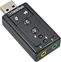 Placa de Som Conversor USB 7.1 Adaptador de Fone e Microfone Áudio Stereo 2 Funções Para Carro ONYK