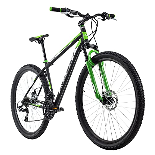 KS Cycling Unisex – Erwachsene Mountainbike Hardtail 29'' Xtinct schwarz-grün RH 46 cm, 29 Zoll