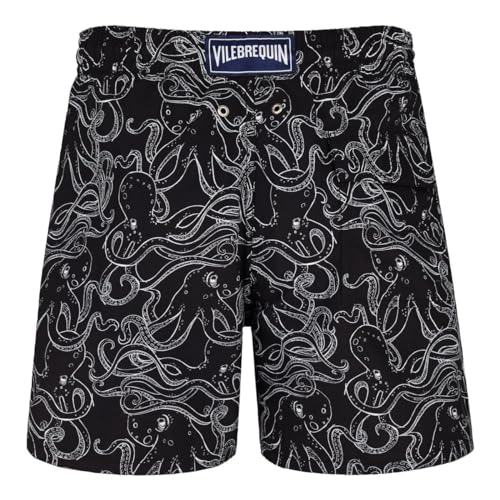 Men's Swim Trunks Black Octopus2