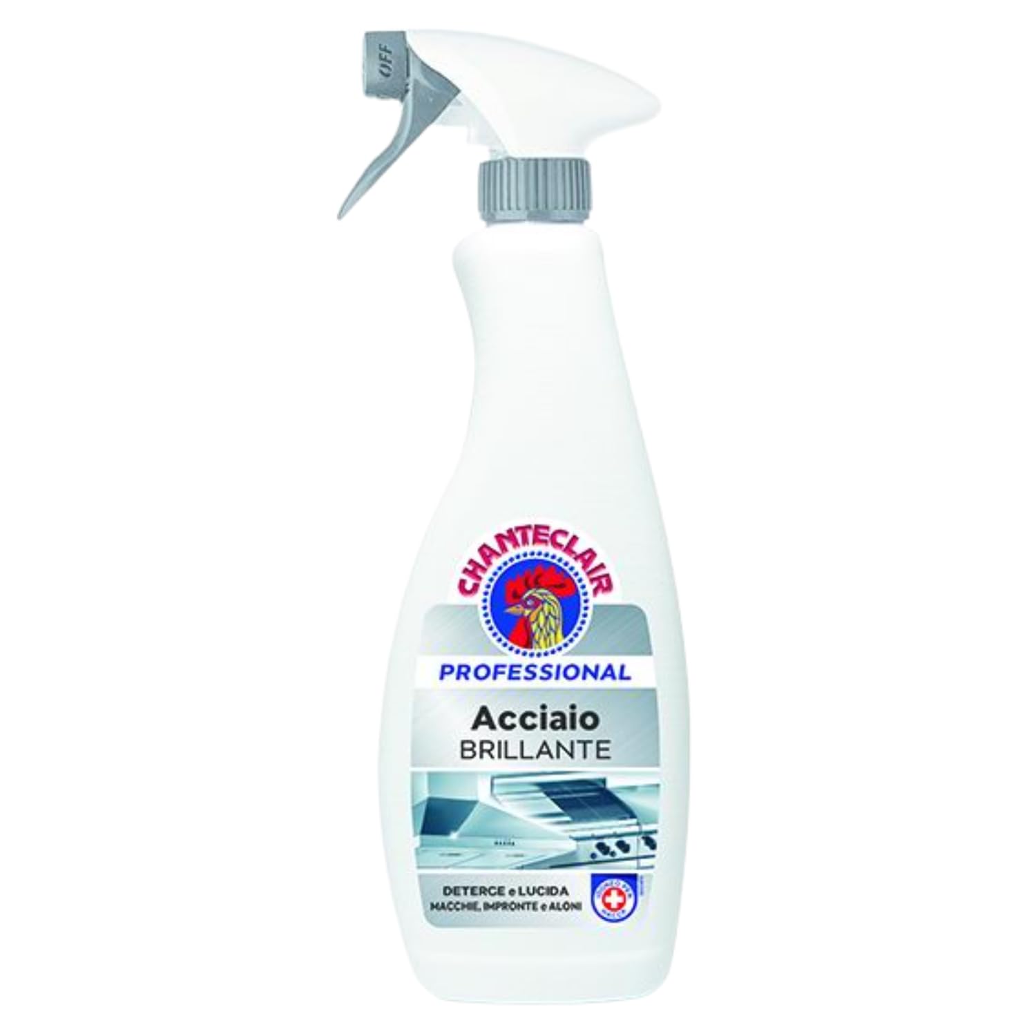 Detergente Professionale per Acciaio Inox Spray 700ml – Brillantezza Senza Aloni – Pulizia Profonda (6 pezzi)