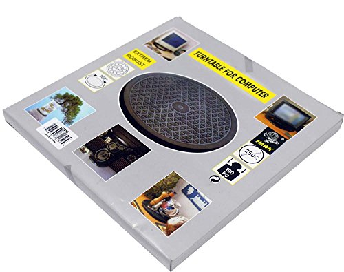 12.5" Monitor Or Tv Turntable Mat Turns 360 Degrees For Easy Access, 200 Lb Capacity #TOP9