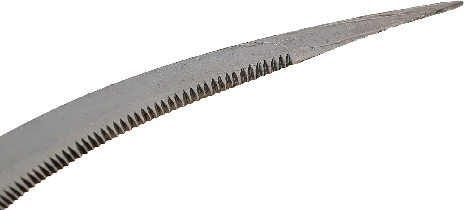 Falcetto , Falce classico manico legno , e lama seghettata lunga 16" ( 40cm )