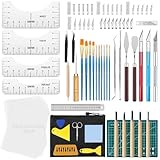 79 Stück Plotter Zubehör, Transferfolie Plotter für Vinyl-Plotter Zubehör Skalpell Carving Craft Messer, Vinyl Jäten Werkzeuge DIY Bastelwerkzeug, Bastelmesser Cuttermesser, Cameos, Beschriftung