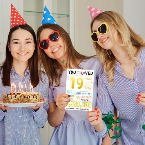 19th Birthday Card, Funny Birthday Decorations for Her Him, Best 19 Year Old Birthday Gifts for Daughter Son, Unique Creative Gift for Grandson Granddaughter — view 6