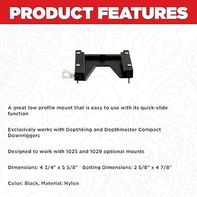 Scotty #1010 Mounting Bracket for Model 1050 & 1060 Scotty Downriggers