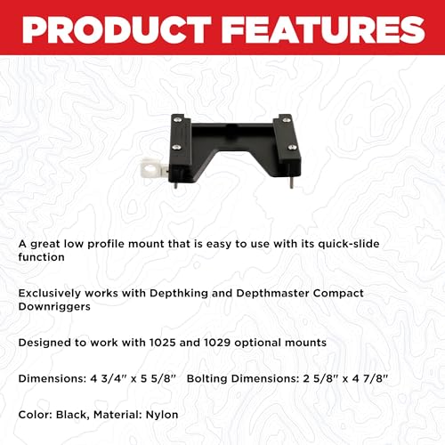 Scotty #1010 Mounting Bracket for Model 1050 & 1060 Scotty Downriggers