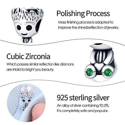 Pandach Tree-Headed Man Charm Fits Charms Bracelets For Woman，Silver Dangle Pendant Bead,Girl Jewelry Beads Gifts For Women Bracelet&Necklace #TOP3