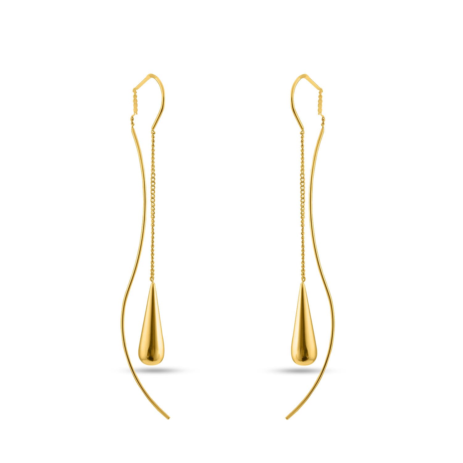 Gold Water Drop Tassel Earrings for Women - Gift for Girls & Women, Waterproof & Anti Tarnish Earrings-image-43