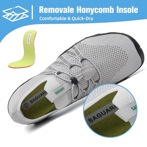 Image of Mishansha Water Shoes for Women Men, Quick-Dry Barefoot Swim Shoes with Drainage Holes, Lightweight Aqua Shoe for Beach Pool River Boating Yoga Walking
