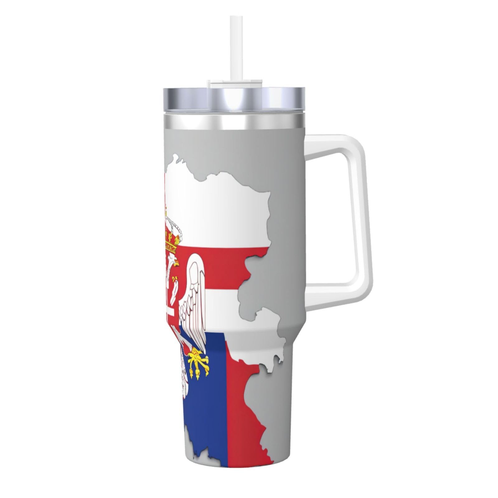 Gobelet avec poignée drapeau de la Serbie Map01 grand mug vaisselle maison